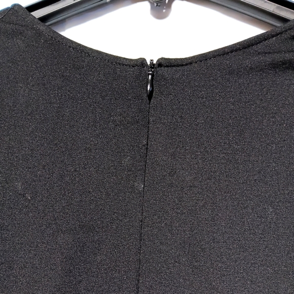 Yathon Adorable EUC Midi Dress, Black & Red with White Polka Dots, Size Large - Picture 10 of 11